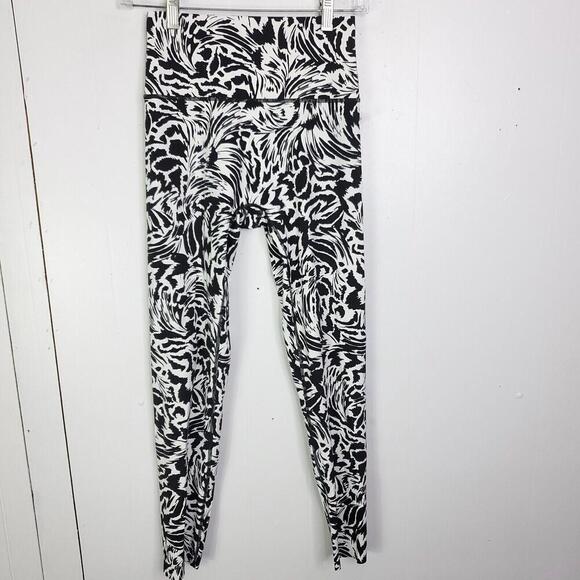 Aerie Leggings Womens M Offline Zebra Print 7/8 Length High Rise Goals Soft - Picture 1 of 8
